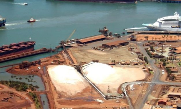 Port Hedland berth works underway