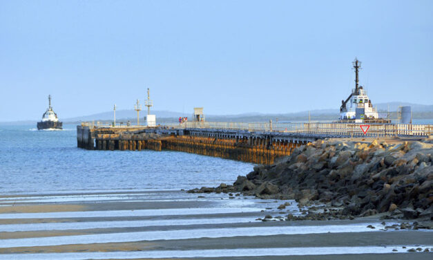 Repairs at Bowen Wharf are underway