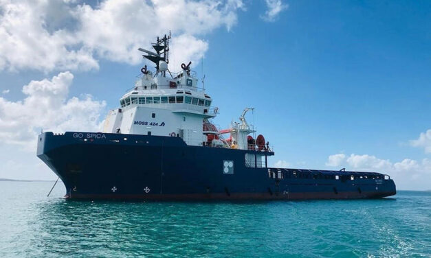 Support vessel nearing fire-damaged MPV Everest