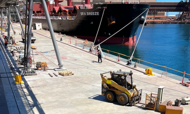 Wharf 4 upgrade in Geraldton nears completion