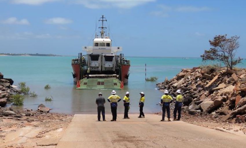 WA food supplies arrive in Broome on barge