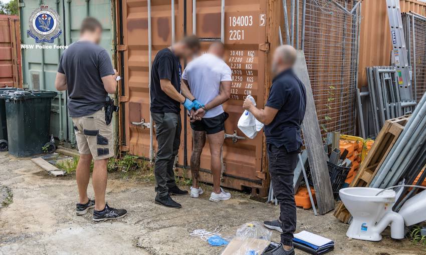 Four charged over drug shipment to Sydney industrial site