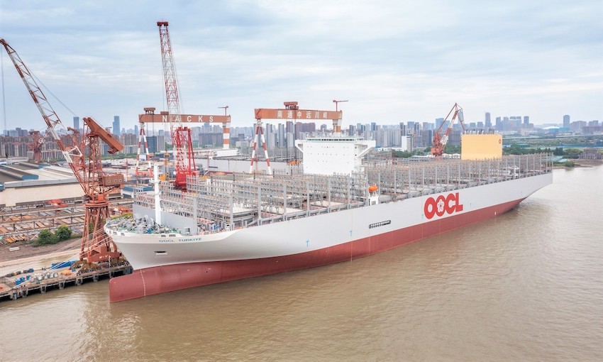 Big containership joins OOCL fleet