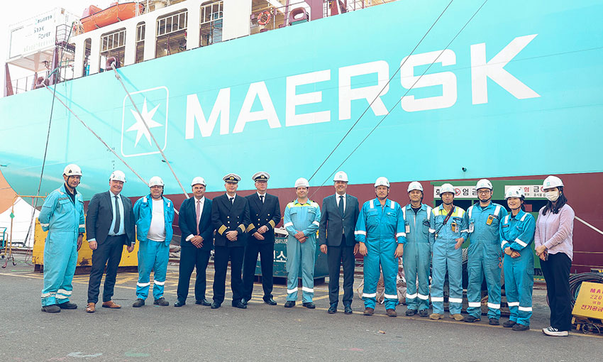 Maersk takes delivery of first methanol containership