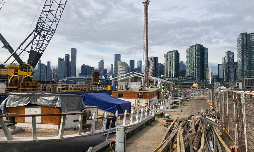 Restoration milestone for tall ship Alma Doepel