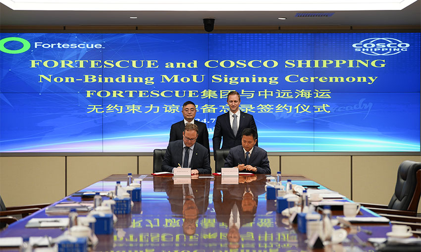 Green ammonia for COSCO Shipping in Fortescue deal