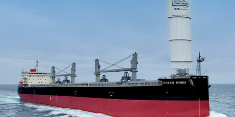 MOL delivers second newbuild equipped with hard sail