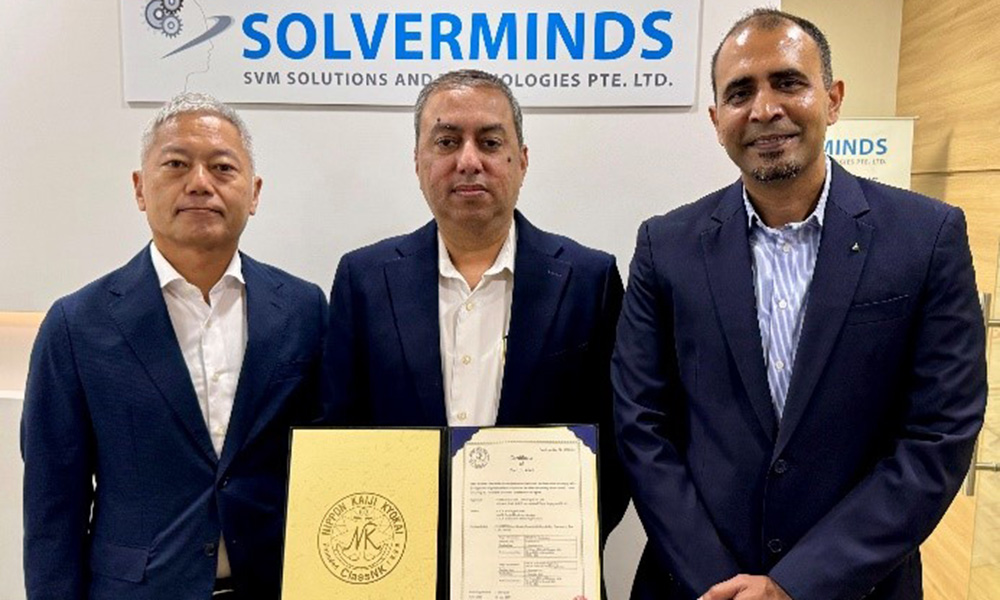 ClassNK grants first software security certification to Solverminds ship management