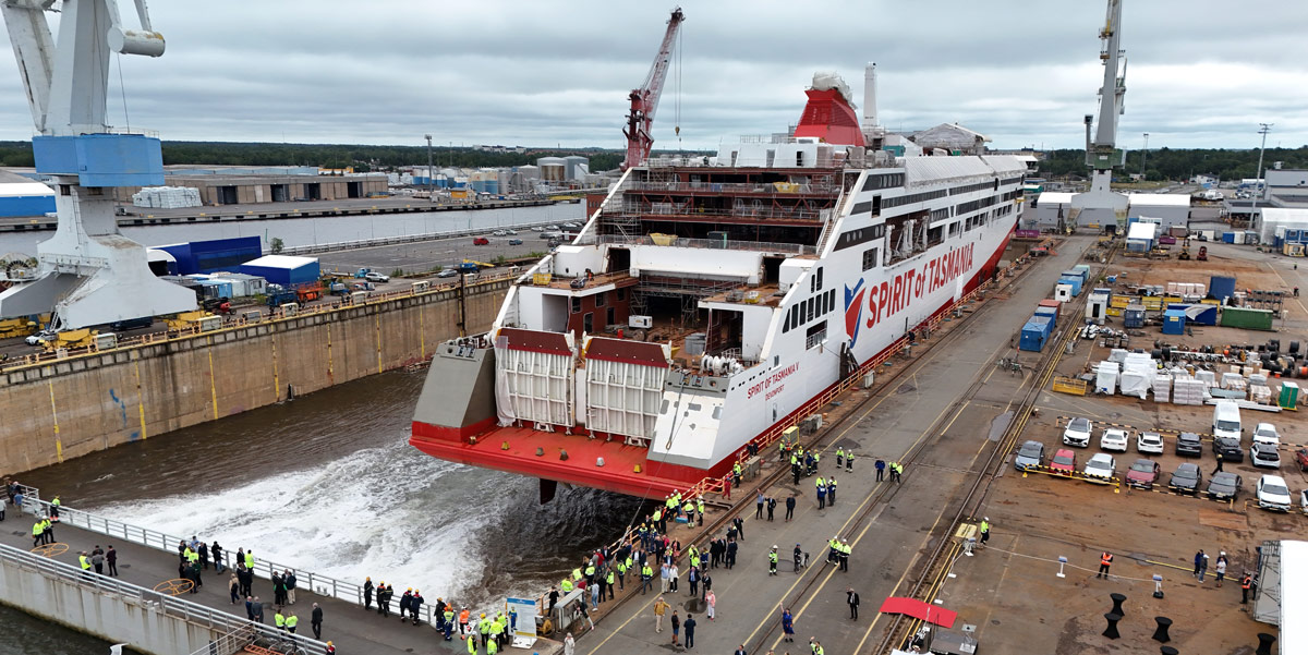 Spirit of Tasmania V launch