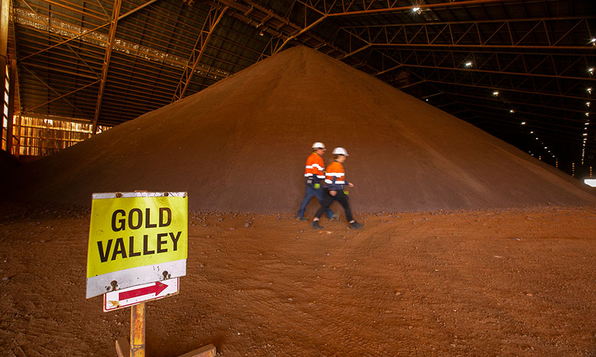 First Gold Valley iron ore heads for China