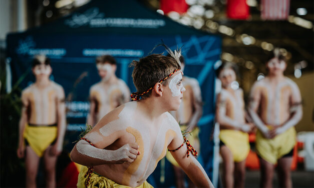 Aboriginal dancers greet Albany’s first cruise ship of season