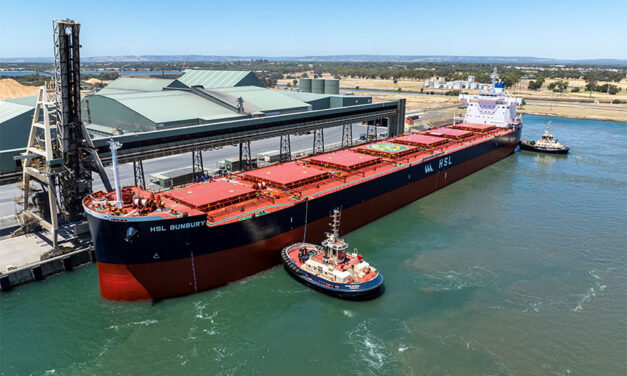 Bulk carrier Bunbury makes Bunbury first port of call