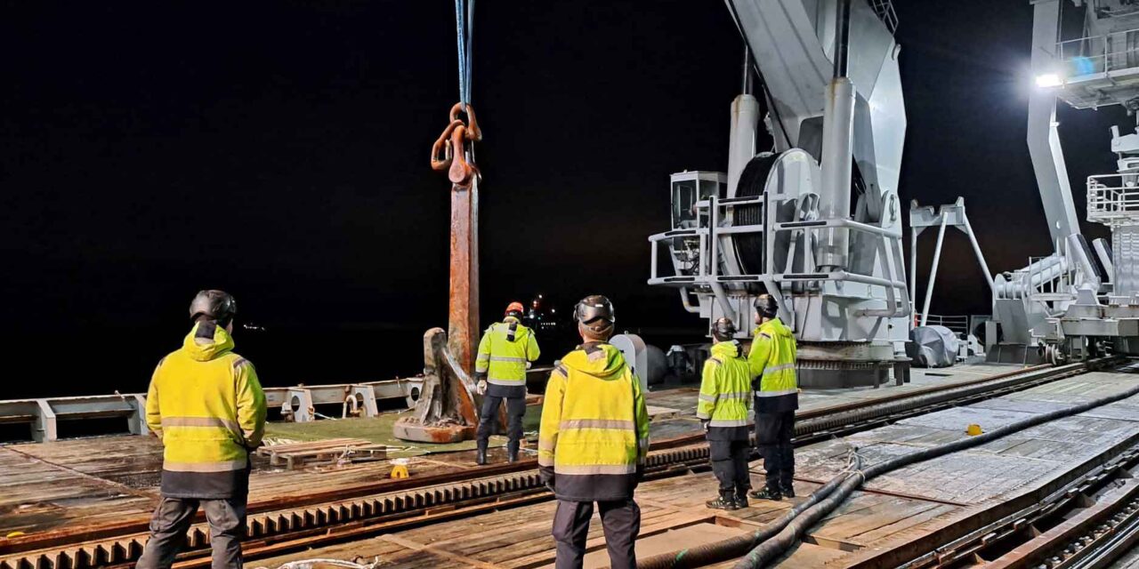 Finnish police recover anchor from seabed