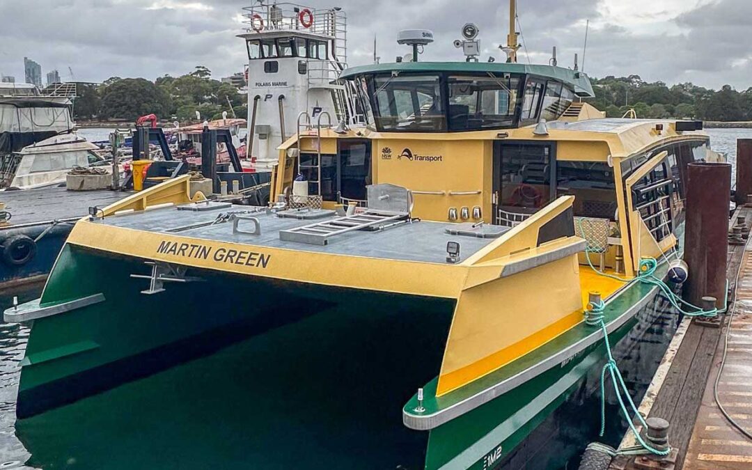 Latest Parramatta Class ferry arrives in Sydney