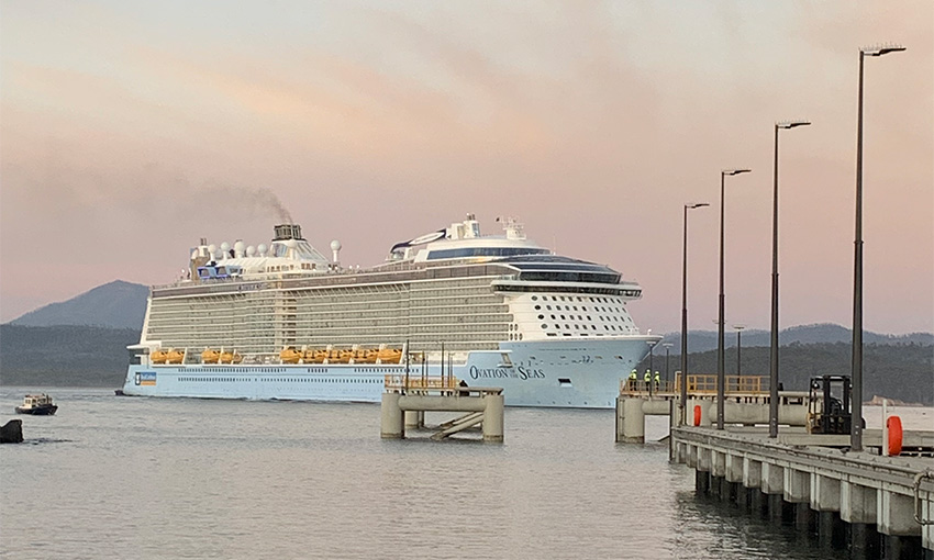 Eden welcomes largest cruise ship yet